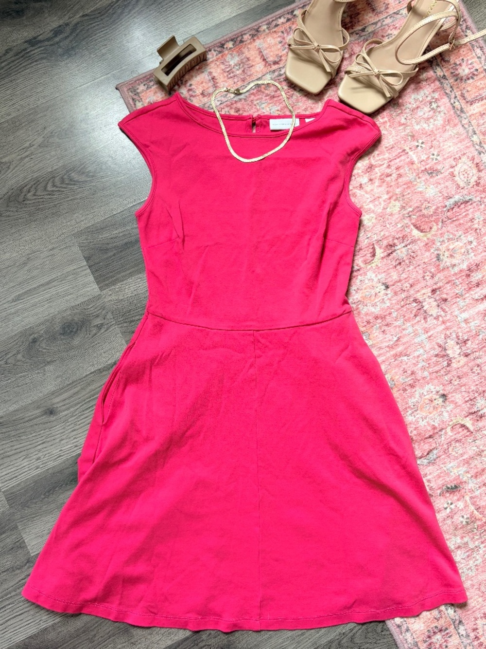Barbie Pink Skater Dress with Pockets Size XS